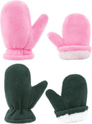 BAVST Baby Toddler Winter Mittens Girls Warm Fleece Lined Gloves Kids Sherpa Lined Mittens for Boys by TinyTreasures Baby Boutique