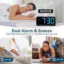 Netzu Digital Alarm Clocks for Bedrooms, Loud Alarm Clock with Dual Alarms, Bold Digits, 5 Dimmers, 4 Volumes, Snooze, Bedside Clock for Deep Sleepers Kids Teens Seniors, Plug in Clock, Easy to Set by TinyTreasures Baby Boutique