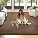Baby Play Mat for Floor Tummy Time Mat Nursery Rug Muscle Mat Area Rug Playroom Rug Tatami Mat 13'1"x6'7" Memory Foam 1.3" Thick Crawling Mat For Babies,Toddlers, Infants, Kids,Floor Mat,Coffee by CozyNest Decor