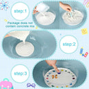 24 Pcs Stepping Stone Kit Includes Concrete Mold, Mosaic Tiles and Carving Tools, DIY Craft Handmade Stepping Stone Kit for Kids, Family, Garden Outdoor Decor, No Concrete Mix(Round,8.3 Inch) by GreenHaven Gardens