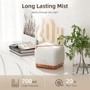 ASAKUKI 700 ml Premium Essential Oil Diffuser, 5 in 1 Ultrasonic Aromatherapy Fragrant Oil Vaporizer Humidifier, Timer and Auto-Off Safety Switch, 7 LED Light Colors by TinyTreasures Baby Boutique
