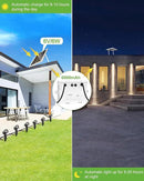 CLY 6 in 1 Solar Spotlights Landscape Outdoor Garden, Solar Spotlights IP66 Waterproof Landscape Lighting with Remote 18M Cable for Garden, Lawn, Patio, 2700K/4000K/6500K by GreenHaven Gardens