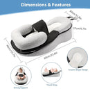 Baby Lounger,Pillow with Safety Straps, Dual-Function Removable Machine-Washable Pad, Lightweight & Portable（Gray） by TinyTreasures Baby Boutique