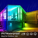 Permanent Outdoor Lights,60ft RGB Eave Light with App Control Remote,IP67 Waterproof LED Lights,Music Sync Outside Light for Christmas,Halloween,Garden,House Decorations by GreenHaven Gardens