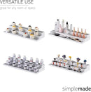 SIMPLEMADE 3-Tier Spice Rack Organizer - Versatile Storage Shelf for Kitchen, Bathroom, Bedroom & Office, Set of 2, Expandable White by CozyNest Decor