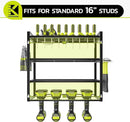 KAFAHOM Power Tool Organizer, Garage Tool Organizers and Storage,Drill Holder Wall Mount, Storage Rack for Cordless Drill, Heavy Duty Tool shelf with Screwdriver Holder/Pliers Holder/Hammer Holder by GreenHaven Gardens
