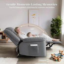 Recliner Chair with Massage & Heat, 8 Vibration Points, 5 Modes, 115-165° Reclining, Manual Recliner for Adults, Timer & Intensity Control, Faux Leather Massage Chair with Side Pocket for Living Room by CozyNest Decor