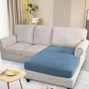 H.VERSAILTEX Super Stretch Individual Chaise Cover Sectional Couch Covers for L Shaped Sofa Both Left/Right Featuring Thick Jacquard Textured Twill Fabric (1 Piece Chaise Cover, Dusty Blue) by CozyNest Decor