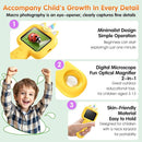 Kids Microscope Handheld Portable Mini 2.4" - 600X FHD Digital Microscope for Kids - Educational Science Toys, Boys & Girls Christmas Birthday Gifts, Outdoor Toys for Kid's Ages 4-8 8-13 by TinyTreasures Baby Boutique