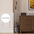 JOYMOOP Black Broom and Dustpan Set with 56” Handle, Upright Angle Design for Pet Hair and Hard Floor Sweeping by CozyNest Decor