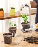 homenote Clear Nursery Pots for Plants,4 Inch Plant Pot for Planting with Humidity Domes Plastic Seedling with Drainage Holes Seed Starter Flower High Transparency (30 Pack) by GreenHaven Gardens
