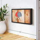 ElephantStock Ping Pong Wall Art - Horizontal Framed Canvas - 1-Piece Living Room Wall Decor - Photography Canvas Print - Brown and Red Decor for Wall - 13" X 9" by CozyNest Decor
