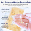 Clean People Laundry Detergent Pods - Hypoallergenic Laundry Pods - Ultra Concentrated, Recyclable Packaging, Stain Fighting - Sweet Petals, 192 Pack by CozyNest Decor