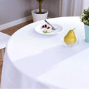 Surmente White Tablecloth for Round Tables, 70-inch Round Table Cloths for Weddings, Banquets, or Restaurants by CozyNest Decor