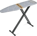 APEXCHASER Ironing Board with Silicon Iron Rest, Heavy-Duty Legs and Heat Resistant Cover, 13x53 inch, Black by CozyNest Decor