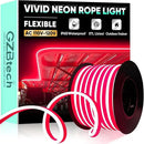 GZBtech Flexible LED Neon Rope Lights 66FT,AC 110-120V Waterproof Strip Light, 120 LEDs/M Cuttable Connectable Neon Lighting for Indoor Outdoor Home Decor/Commercial Building Use-Red 20M by CozyNest Decor