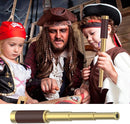 Pirate Monocular Telescope with Treasure Map Pocket Compass - Collapsible Spyglass for Party Accessory Set by TinyTreasures Baby Boutique