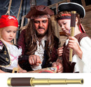 Pirate Spyglass Telescope Pocket Compass Kids Toys Set for Pirate Party, Retro Pirate Telescope Zoomable 25x30 Spyglass with Pirate Pocket Compass for Pirate Party Supplies by TinyTreasures Baby Boutique