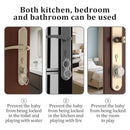 2 Pack Deadbolt Child Safety Lock Cover - Child Proof Deadbolt Cover & Door Knob Protector, Deadbolt Lock Cover for Kids, Prevents Accidental Locking (Fits Standard Locks) (Transparent) by TinyTreasures Baby Boutique