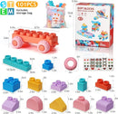 Soft Block Sets for Toddler Aged 2 3 4 5 6 Years Old.Preschool Toy for Early Childhood Education and I-Interactive.Toddler Block Toys with 101 Pieces and Storage Bag.Gift Ideas for Kids Age 18+ mouths by TinyTreasures Baby Boutique