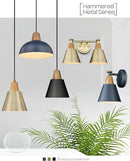 FEMILA 1-Light Wall Sconces, Modern Sconces Wall Lighting with Hammered Metal Shade, Bathroom Vanity Light Fixtures Wall Lamp for Mirror Bedroom, Dark Blue,4FG59B Blue by CozyNest Decor