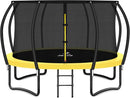 Trampoline 8FT 10FT 12FT 14FT 16FT, Recreational Trampolines with Enclosure Net and Ladder, Outdoor Anti-Rust Trampolines for Kids and Adults, ASTM Approved by TinyTreasures Baby Boutique