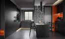 Dimoon 394''x15.7'' Black Skin Peel and Stick Wallpaper Contact Paper Modern Self Adhesive Wall Paper Removable Renter Friendly Textured Solid Color Cabinet Vinyl Roll (394''x15.7'',Black Skin) by GreenHaven Gardens