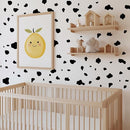 YouRfocus Farmhouse Cow Print Wall Decals | 6 Sheets of Black Vinyl Peel and Stick Wall Stickers for Bedroom, Living Room, Bathroom | Wall Decor for Home, Cars, Cups by TinyTreasures Baby Boutique