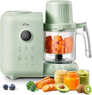 Bear Baby Food Maker with Two Layer Steam Baskets, Multifunction Baby Food Processor Steamer Puree Blender, Baby Food Mill with Bottle Warming Sterili-zing Auto Cleaning Function, BPA-Free by TinyTreasures Baby Boutique