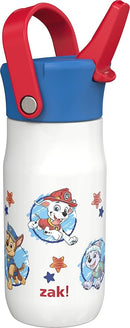 Zak Designs Harmony PAW Patrol Kid Water Bottle for Travel or At Home, 14oz Recycled Stainless Steel is Leak-Proof When Closed and Vacuum Insulated (Chase, Marshall, Skye, Rubble, Everest, Zuma) by TinyTreasures Baby Boutique