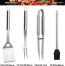 ROMANTICIST 23pcs Must-Have BBQ Grill Accessories Set with Thermometer in Case - Stainless Steel Barbecue Tool Set with 2 Grill Mats for Backyard Outdoor Camping - Father's Day Best Barbecue Gift by GreenHaven Gardens