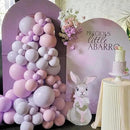 130pcs Lilac Purple Balloons Different Sizes 18" 12" 10" 5" Faded Purple Latex Balloon Garland Arch Kit for Birthday Baby Shower Graduation Wedding Gender Reveal Party Decorations by CozyNest Decor