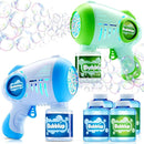 JOYIN 2 Kids Bubble Guns with 4 Bottles Solution, Automatic Bubble Machine Gun with 8 Holes for Kids, Adults, Summer Toys, Easter Basket Stuffers, Birthday Gift, Party Favors by TinyTreasures Baby Boutique