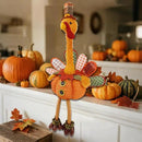 winemana Thanksgiving Decoration 31.5" x 18.5" Plush Turkey with Stretchable Head, Handmade Stuffed Sitting Turkeys Fall Decorations for Indoor Home Tabletop Party Autumn Decor (Cock) by CozyNest Decor