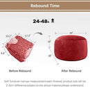 Bean Bag Chairs for Kids - Memory Foam Furniture BeanBag Chair - Kids/Teens Sofa with Soft Micro Fiber Cover - Round Fluffy Couch for Living Room Bedroom College Dorm - 2.5 ft, Red by CozyNest Decor