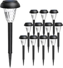 GIGALUMI 12 Pack Solar Light Outdoor Waterproof, Warm White Pathway Lights Solar Powered, Landscape Lighting, Garden Lights for Decor, Patio, Garden, Yard, Pathways, Walkway by GreenHaven Gardens