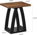 End Table, Side Table, Nightstand, Sofa Side Table with Shelf, Modern End Table for Living Room, Bedroom by CozyNest Decor