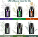 YIKUBEE Oil Diffuser with Essential Oils Set, 500ml Diffuser, 6x10mL Essential for diffusers for Home, Aromatherapy Humidifier, Diffusers for Essential Oils Large Room by CozyNest Decor