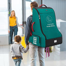 RAINSMORE Padded Car Seat Travel Bag for Airplane Heavy Duty Car Seat Backpack for Air Travel Baby Carseat Cover Bags for Airport Large Car Seats Carrier Fits Car Seats & Booster Seats, Green by TinyTreasures Baby Boutique