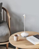 Modern Cordless Table Lamp Set of 2, Portable LED Desk Lamps, 5000mAh Rechargeable Battery Operated Lighting for Bedroom Dining Room Restaurant Coffee Shop Camping Night Light (White) by CozyNest Decor