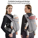 New Upgrade Ergonomic Baby Carrier Newborn Toddler Wrap Carrier,Hands Free Baby Sitting Sling,Breathable,Perfect for Infants/Chest Sling for Babies Shower Gift (Striped Dark Grey, Upgrade-with Belt) by TinyTreasures Baby Boutique
