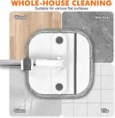 KZKR Spin Mop and Bucket Set with Self Separation Dirty and Clean Water System, Self Wringing 360° Rotating Square Mop Head for Home Floors Cleaning (2.0 Mop and Bucket Set (6 Pads) Ship by Amazon) by CozyNest Decor