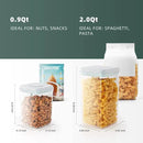 Pop Airtight Containers for Food Storage, Leakproof Air Tight Containers Pantry Storage Containers with Lids - Set of 2 (2.0Qt&0.9Qt) by CozyNest Decor