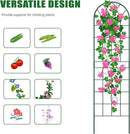 4 Pack Metal Garden Trellis for Climbing Plants,Green Metal Garden Trellis for Vines Plant Rose Vegetable Support,Large Decorative Outdoor Trellis by GreenHaven Gardens