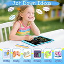 Decute Kids Toys LCD Writing Tablet with Stylus, 10 Inch Erasable Toddlers Doodle Board, Reusable Drawing Pad for Kids, Educational Christmas Birthday Gift for 3 4 5 6 7 8 Girls Boys Toddler Blue by TinyTreasures Baby Boutique