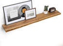 Floating Shelves for Wall, 55"x9.3" Rustic Solid Live-Edge Elm Wood Wall Shelves, Heavy-Duty Floating Shelves with Invisible Brackets for Living Room, Bedroom, and Kitchen, Natural Finish by CozyNest Decor