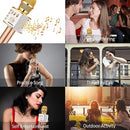 BONAOK Wireless Bluetooth Karaoke Microphone,3-in-1 Portable Handheld Karaoke Mic Speaker Machine Home Party Birthday for All Smartphones (Q37 Gold) by TinyTreasures Baby Boutique