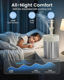 Feekaa Stainless Steel Humidifier Easy Clean, 4L/1Gal Cool Mist Humidifiers for Bedroom up to 500 sq ft, Dishwasher Safe Humidifier Large Room, Humidifiers for Bedroom Baby Nursery Living Room Office by TinyTreasures Baby Boutique