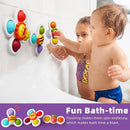 LiKee Strong Suction Cup Fidget Rotating Sensory Bath Toys for Baby, Airplane Car Travel Table & Window Toys for Toddler Boys and Girls, 6+ Months by TinyTreasures Baby Boutique