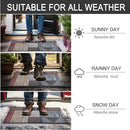CHICHIC Welcome Door Mat 18x 30 Inch Front Doormat Outdoors for Home Entrance Outdoors Mat for Outside Entry Way Doormat Entry Rugs, Heavy Duty Non Slip Rubber Back Low Profile, Heart by CozyNest Decor